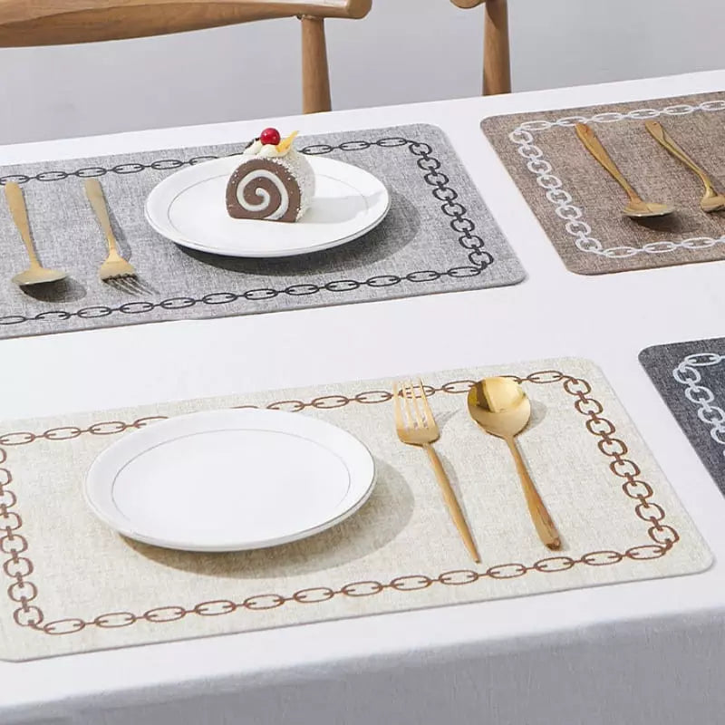 Square Decorative Placemat and Coaster Set