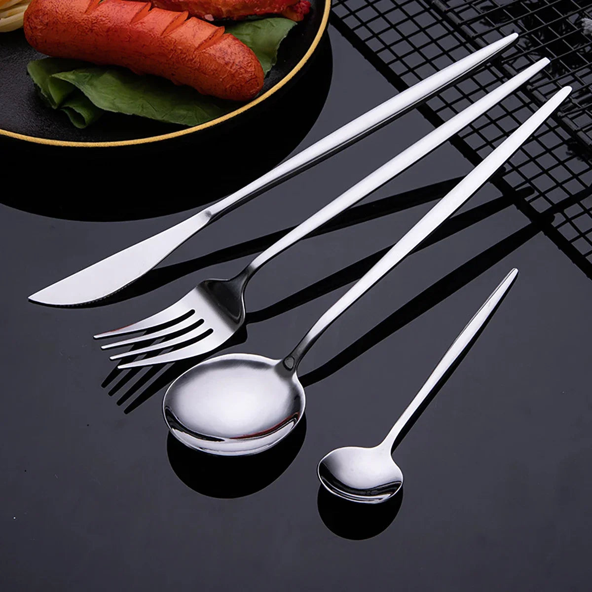 Premium 24-Piece Stainless Steel Cutlery Set
