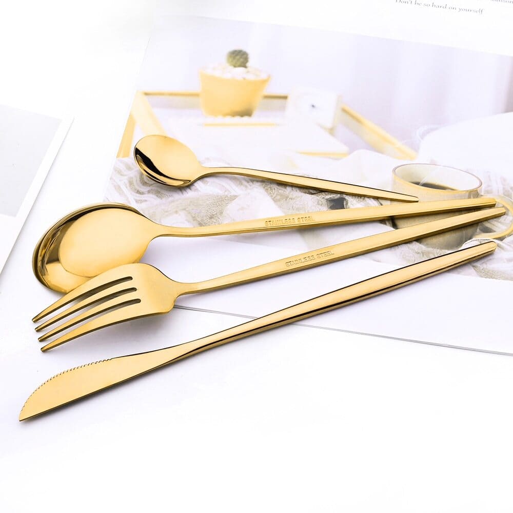 Premium 24-Piece Stainless Steel Cutlery Set
