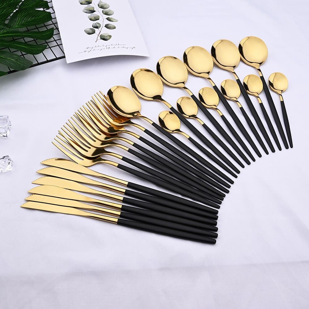 Premium 24-Piece Stainless Steel Cutlery Set