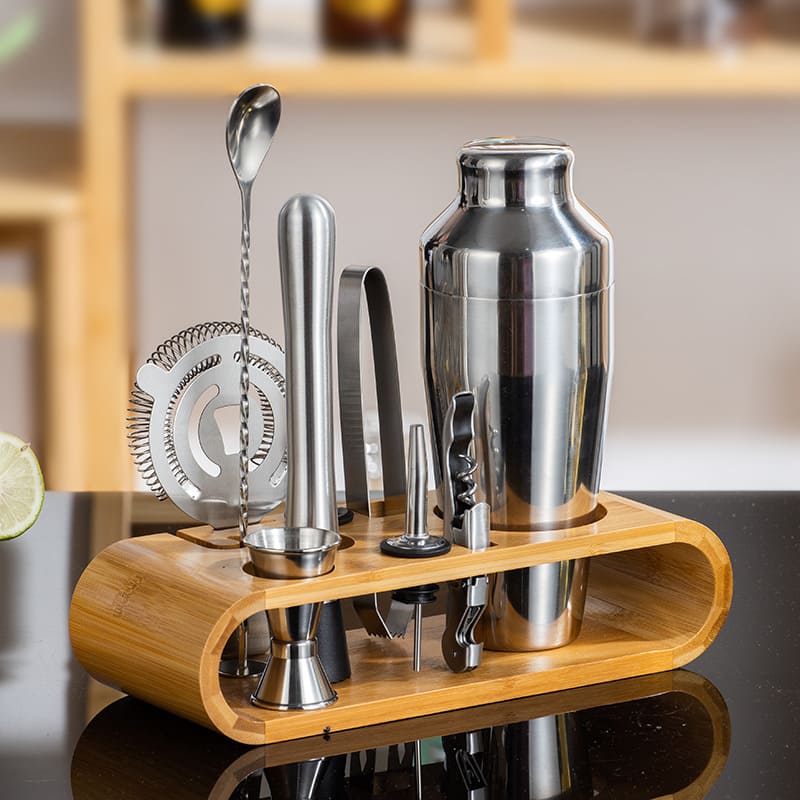 Stainless Steel Cocktail Shaker Kit for Home Drinks and Bar