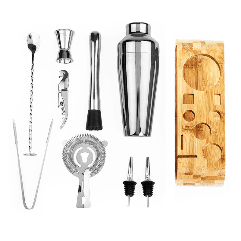 Stainless Steel Cocktail Shaker Kit for Home Drinks and Bar