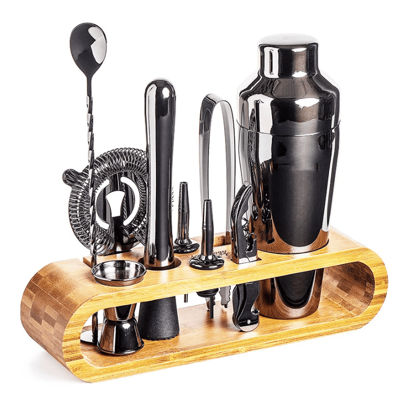 Stainless Steel Cocktail Shaker Kit for Home Drinks and Bar