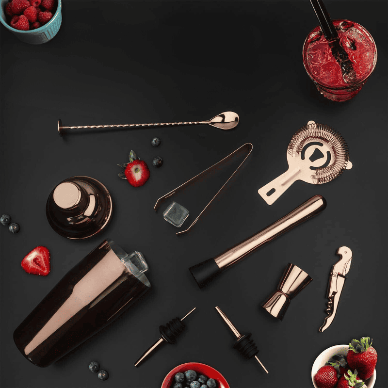 Stainless Steel Cocktail Shaker Kit for Home Drinks and Bar