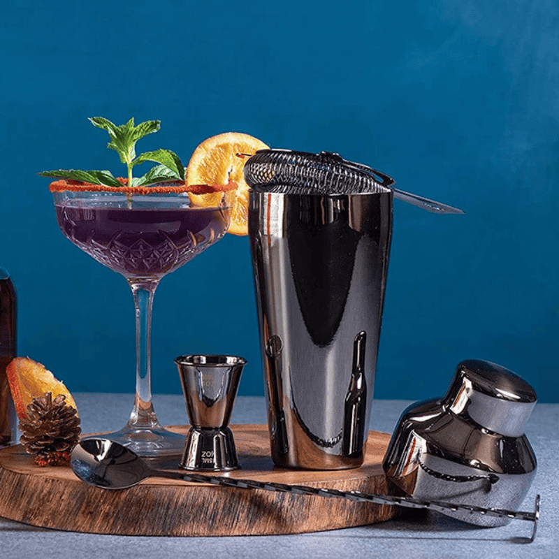 Stainless Steel Cocktail Shaker Kit for Home Drinks and Bar