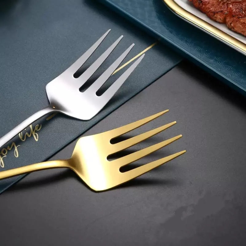 6-Piece Golden Stainless Steel Kitchen Utensil Set