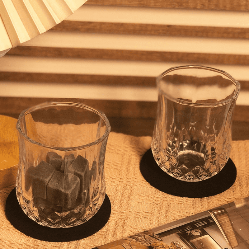 Whiskey Kit Glasses Ice Cube Bar Tongs for Home