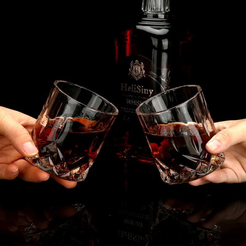 Whiskey Kit Glasses Ice Cube Bar Tongs for Home