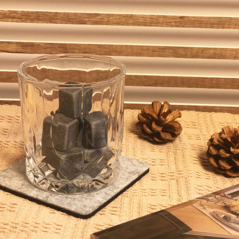 Whiskey Kit Glasses Ice Cube Bar Tongs for Home