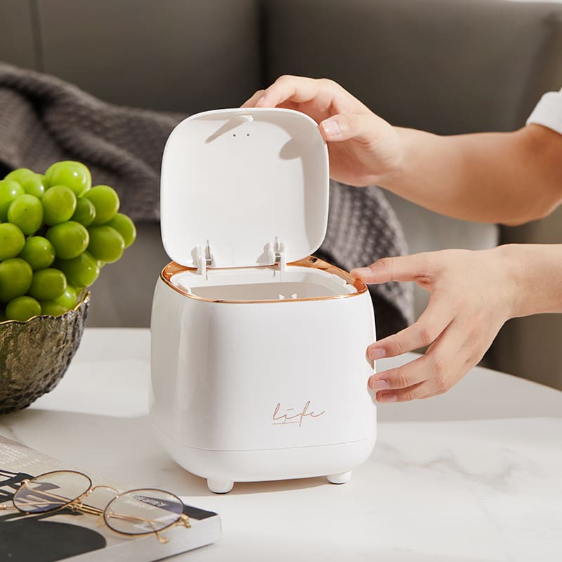 Luxury Decorative Desk Trash Bin