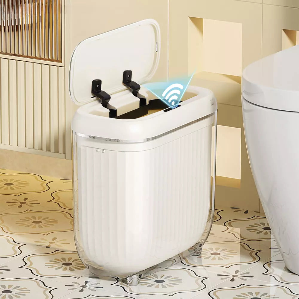 Automatic Acrylic Bathroom and Kitchen Sensor Trash Can
