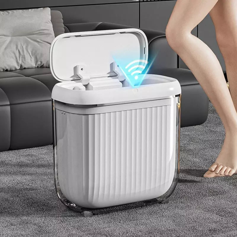 Automatic Acrylic Bathroom and Kitchen Sensor Trash Can