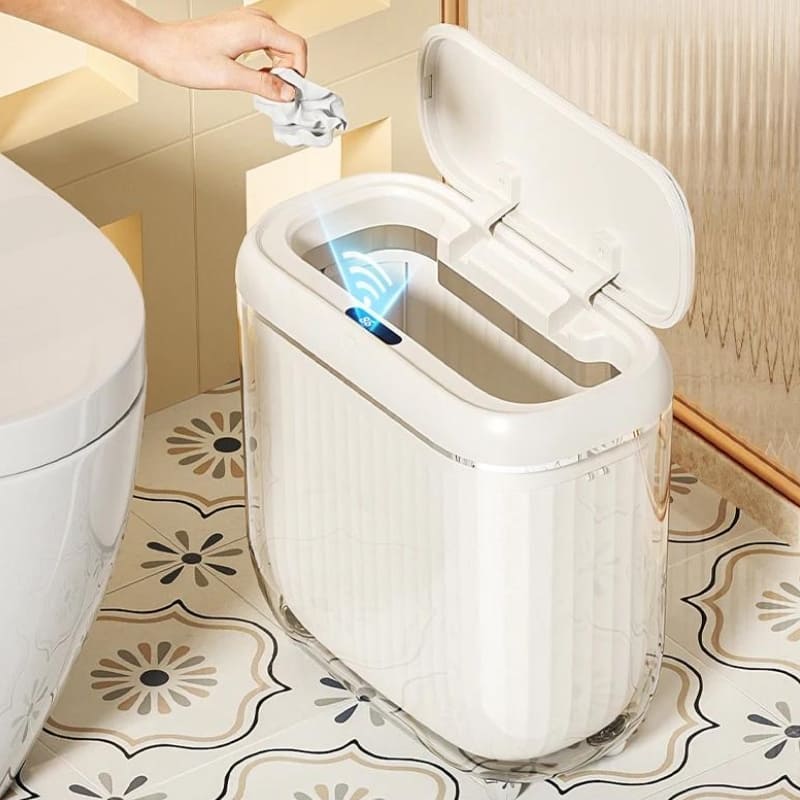Automatic Acrylic Bathroom and Kitchen Sensor Trash Can