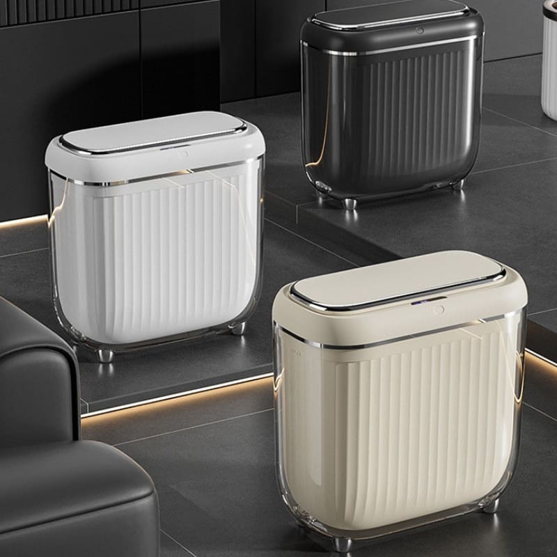 Automatic Acrylic Bathroom and Kitchen Sensor Trash Can