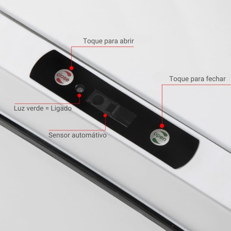 Automatic Bathroom and Kitchen Trash Bin with Sensor 15L