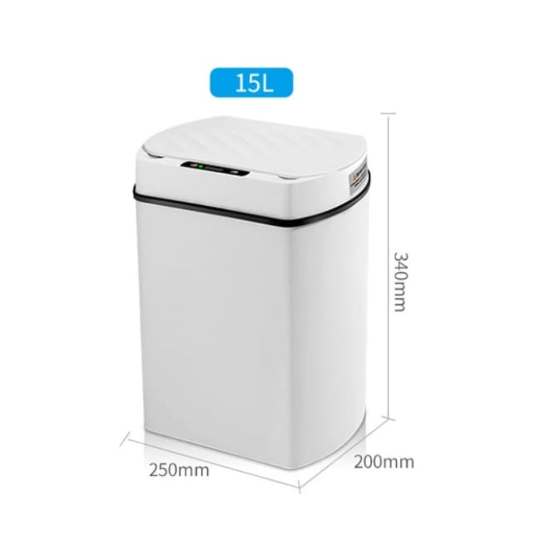 Automatic Bathroom and Kitchen Trash Bin with Sensor 15L
