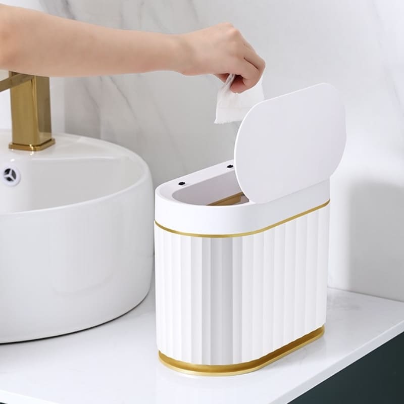 Smart Automatic Bathroom and Kitchen Sink Trash Bin