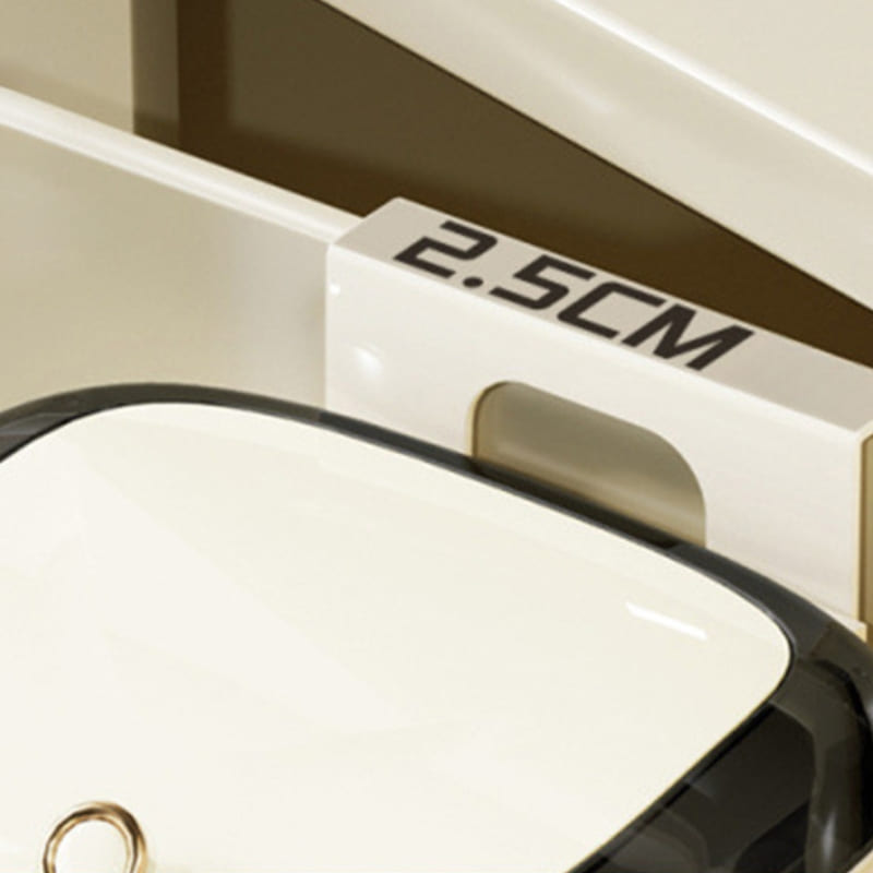 Double-Mount Kitchen and Bathroom Sink Trash Can with Fixation