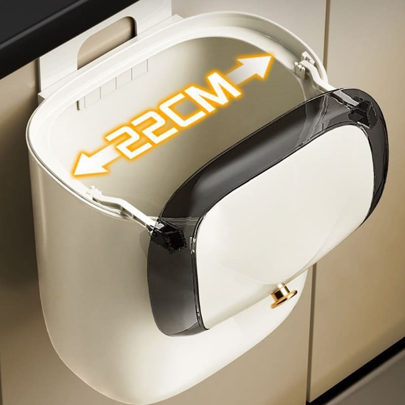Double-Mount Kitchen and Bathroom Sink Trash Can with Fixation