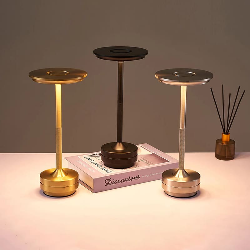 Rechargeable Wireless Metal LED Desk Lamp