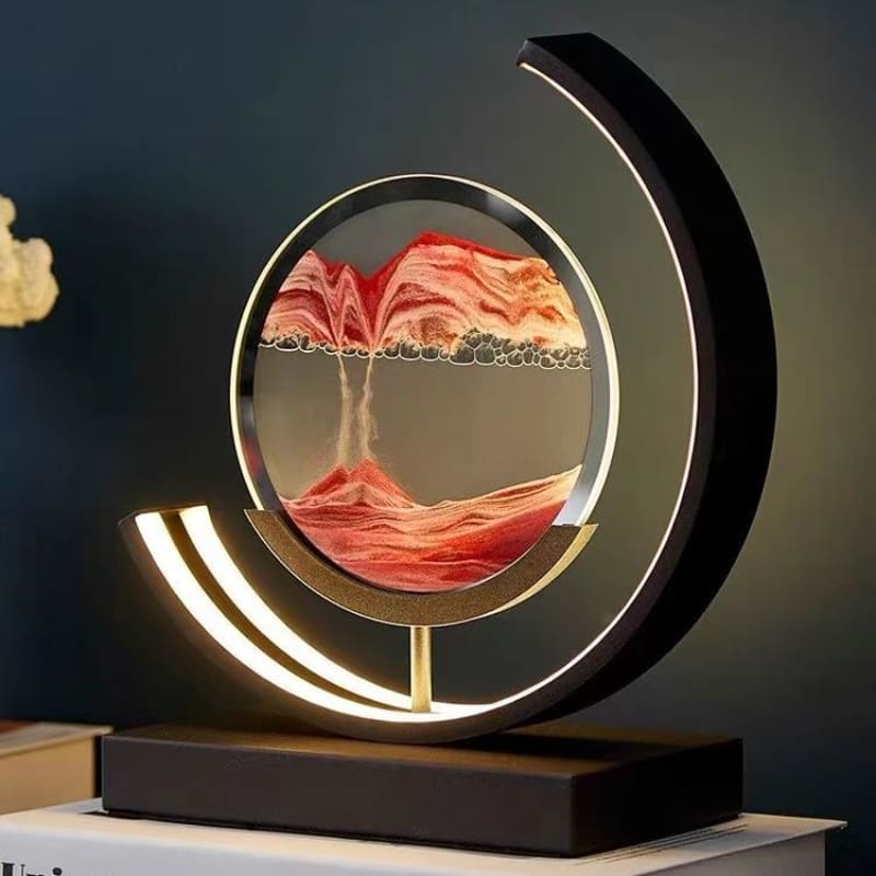 Decorative LED Hourglass Table Lamp