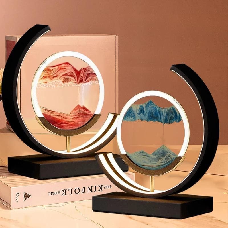 Decorative LED Hourglass Table Lamp