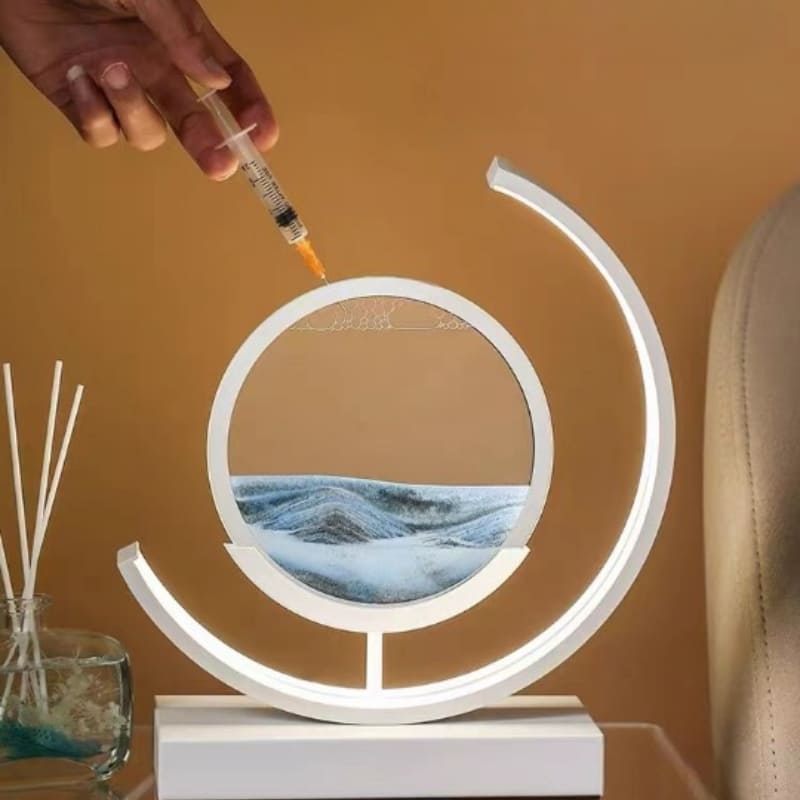 Decorative LED Hourglass Table Lamp