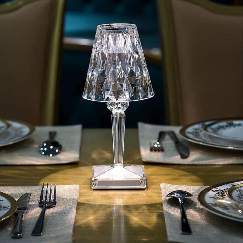 3-in-1 Wireless USB Diamond LED Table Lamp