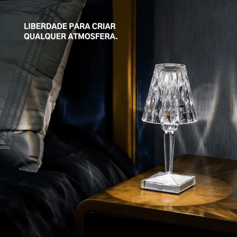 3-in-1 Wireless USB Diamond LED Table Lamp
