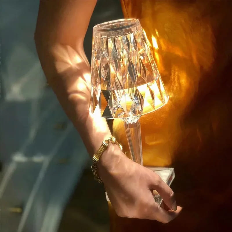 3-in-1 Wireless USB Diamond LED Table Lamp