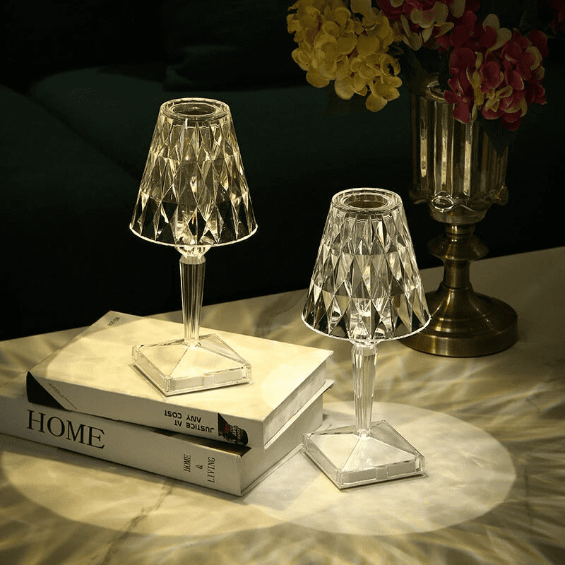 3-in-1 Wireless USB Diamond LED Table Lamp