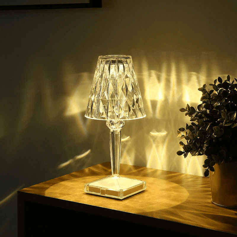 3-in-1 Wireless USB Diamond LED Table Lamp