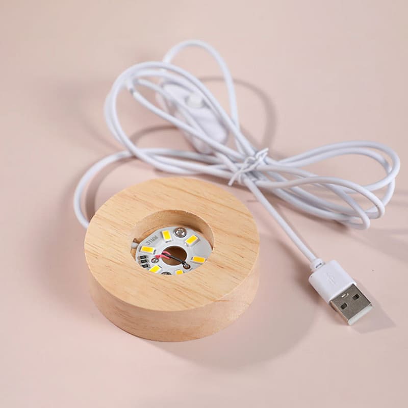 3D Crystal Ball LED Desk Lamp Night Light