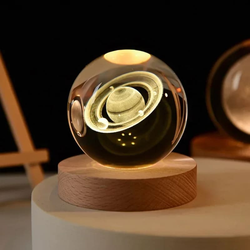 3D Crystal Ball LED Desk Lamp Night Light