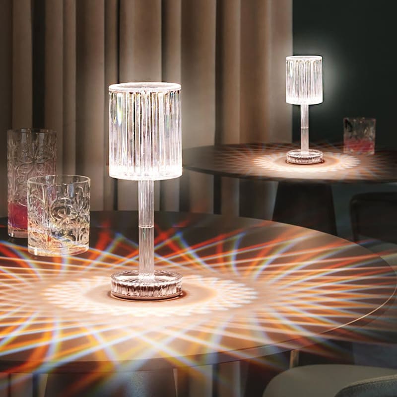 Rechargeable Wireless LED Crystal Table Lamp