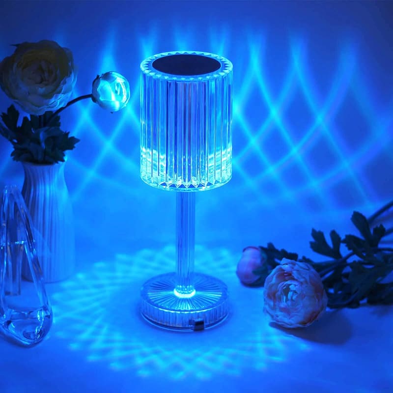 Rechargeable Wireless LED Crystal Table Lamp