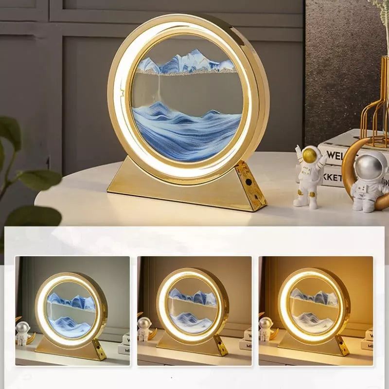 Decorative LED Hourglass Table Lamp and Nightlight