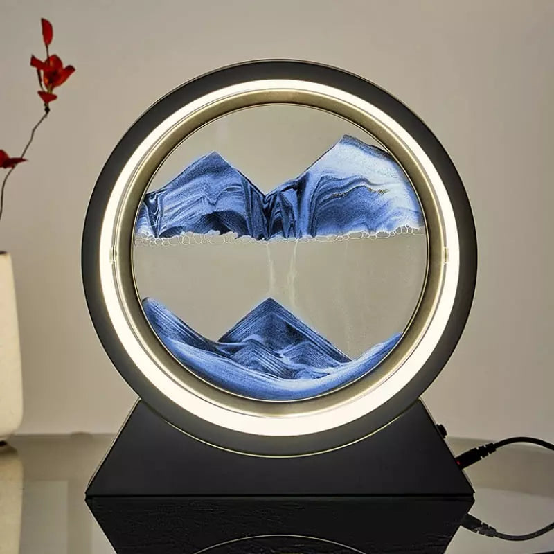 Decorative LED Hourglass Table Lamp and Nightlight