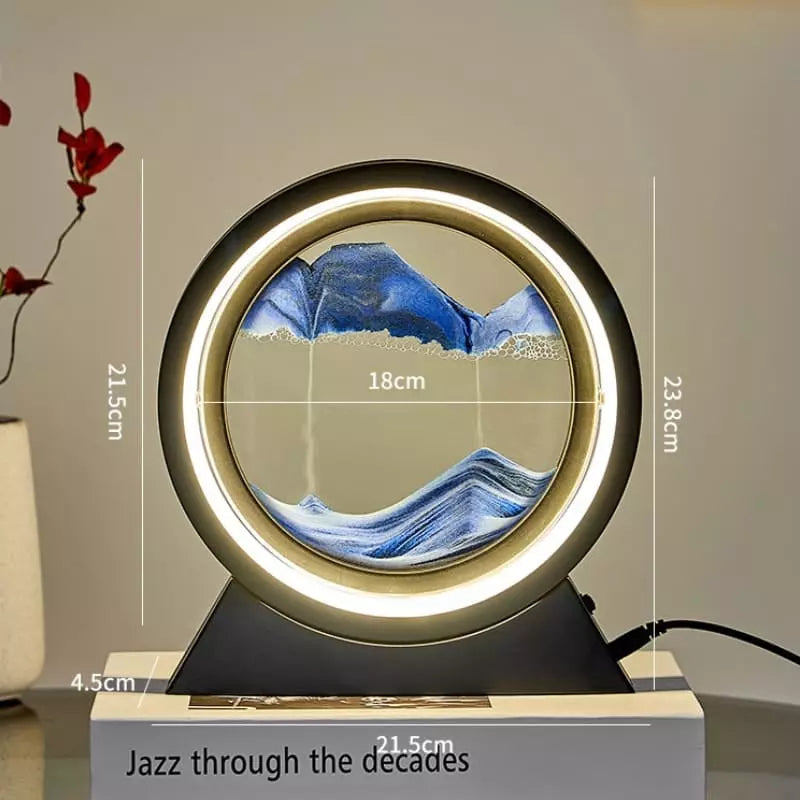 Decorative LED Hourglass Table Lamp and Nightlight