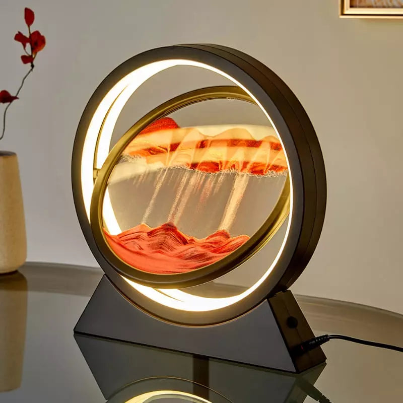 Decorative LED Hourglass Table Lamp and Nightlight
