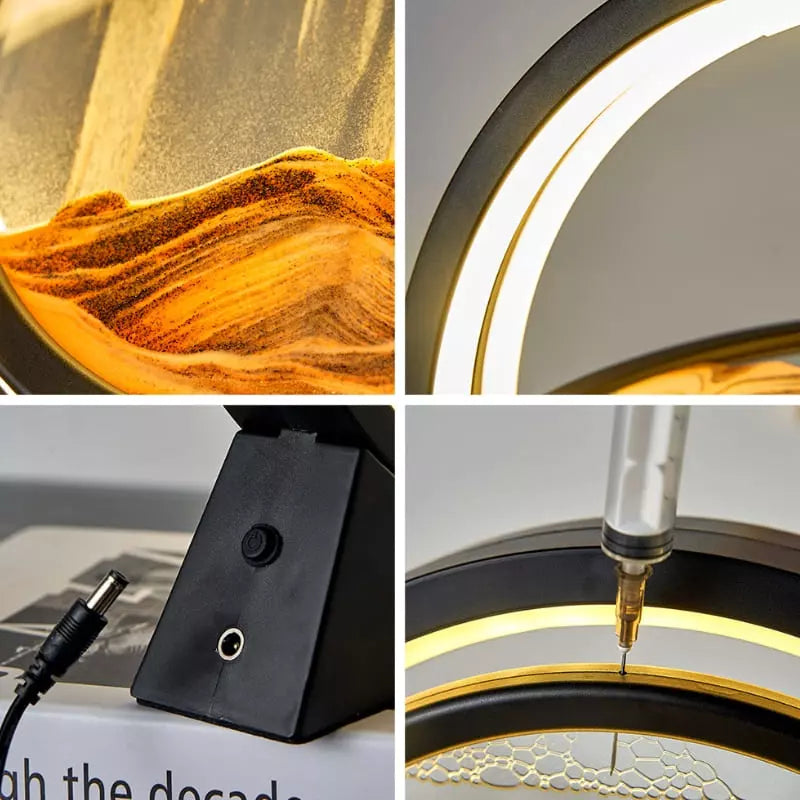 Decorative LED Hourglass Table Lamp and Nightlight