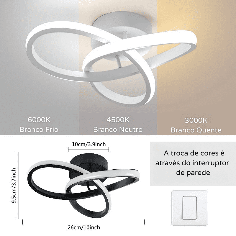 Modern Tokyo Overhead LED Ceiling Lamp