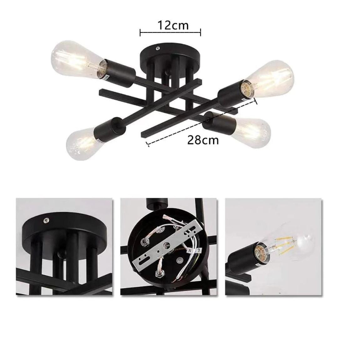 Lustre Modern Industrial Ceiling Light
