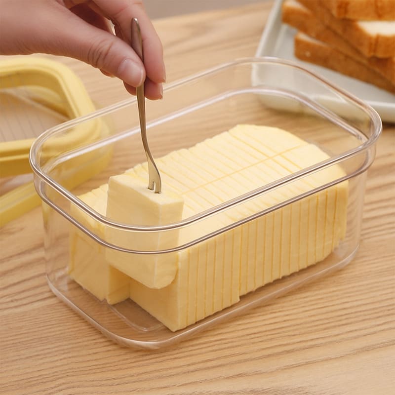 Butter Dish with Butter Knife and Slicer