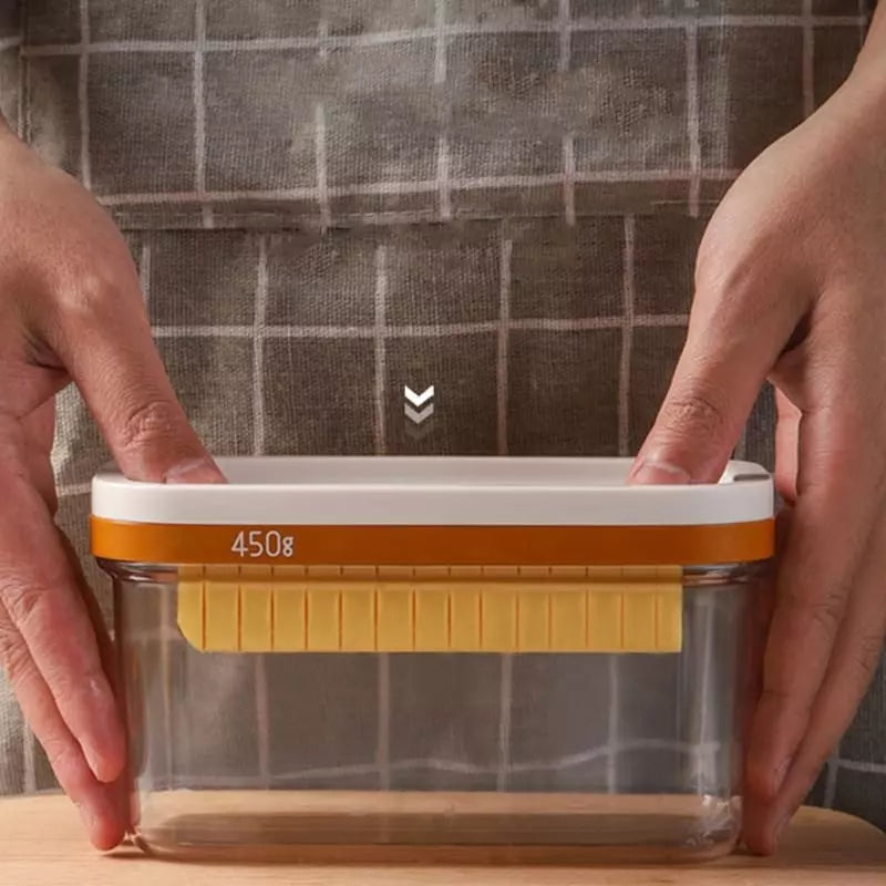 Butter Dish with Butter Knife and Slicer