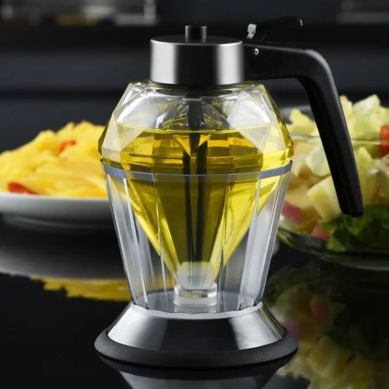 Glass Honey Jar with Lid and Honey Dispenser with Polyresin Base