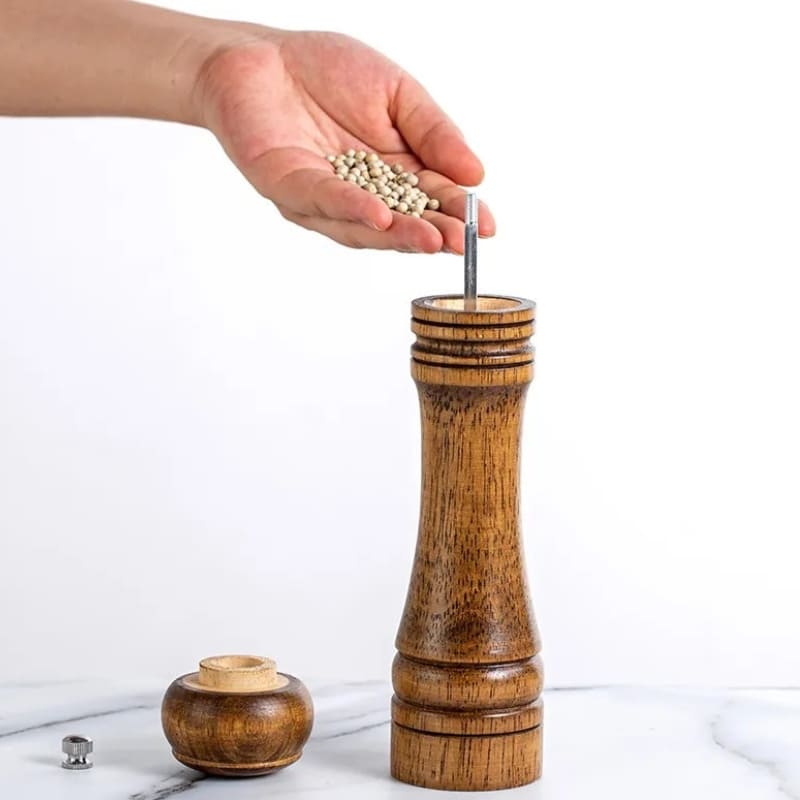Wooden Manual Pepper and Spice Grinder