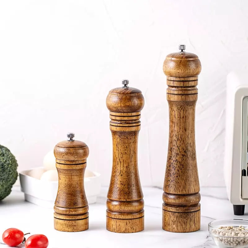 Wooden Manual Pepper and Spice Grinder