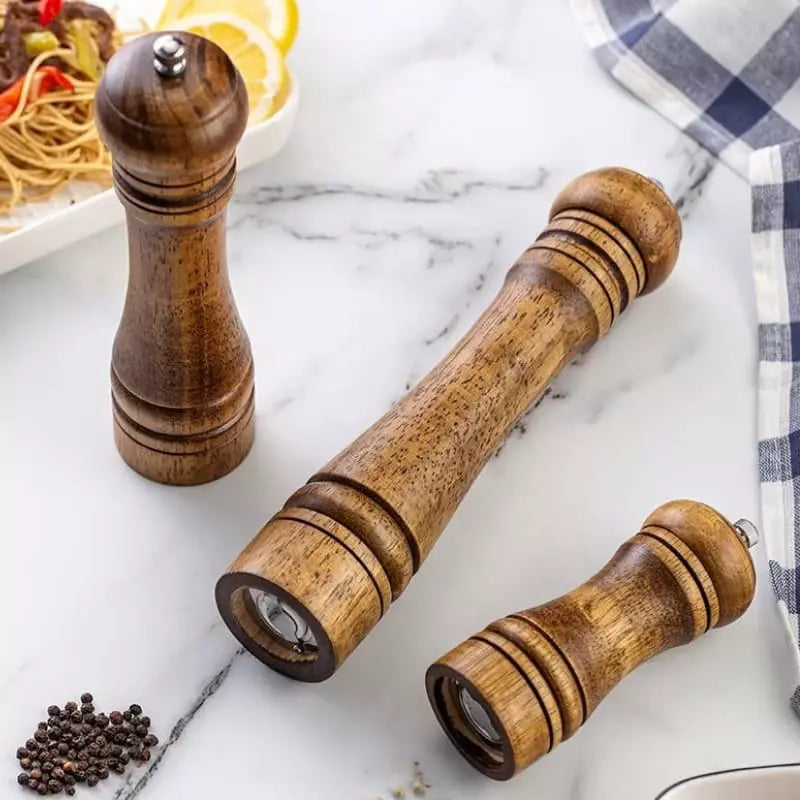 Wooden Manual Pepper and Spice Grinder