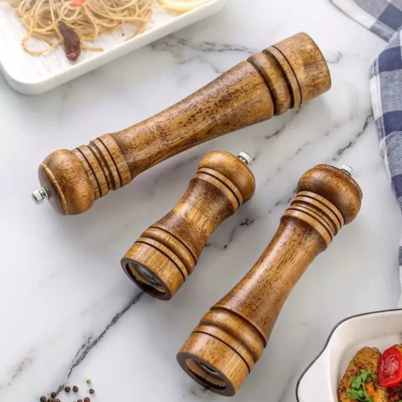 Wooden Manual Pepper and Spice Grinder
